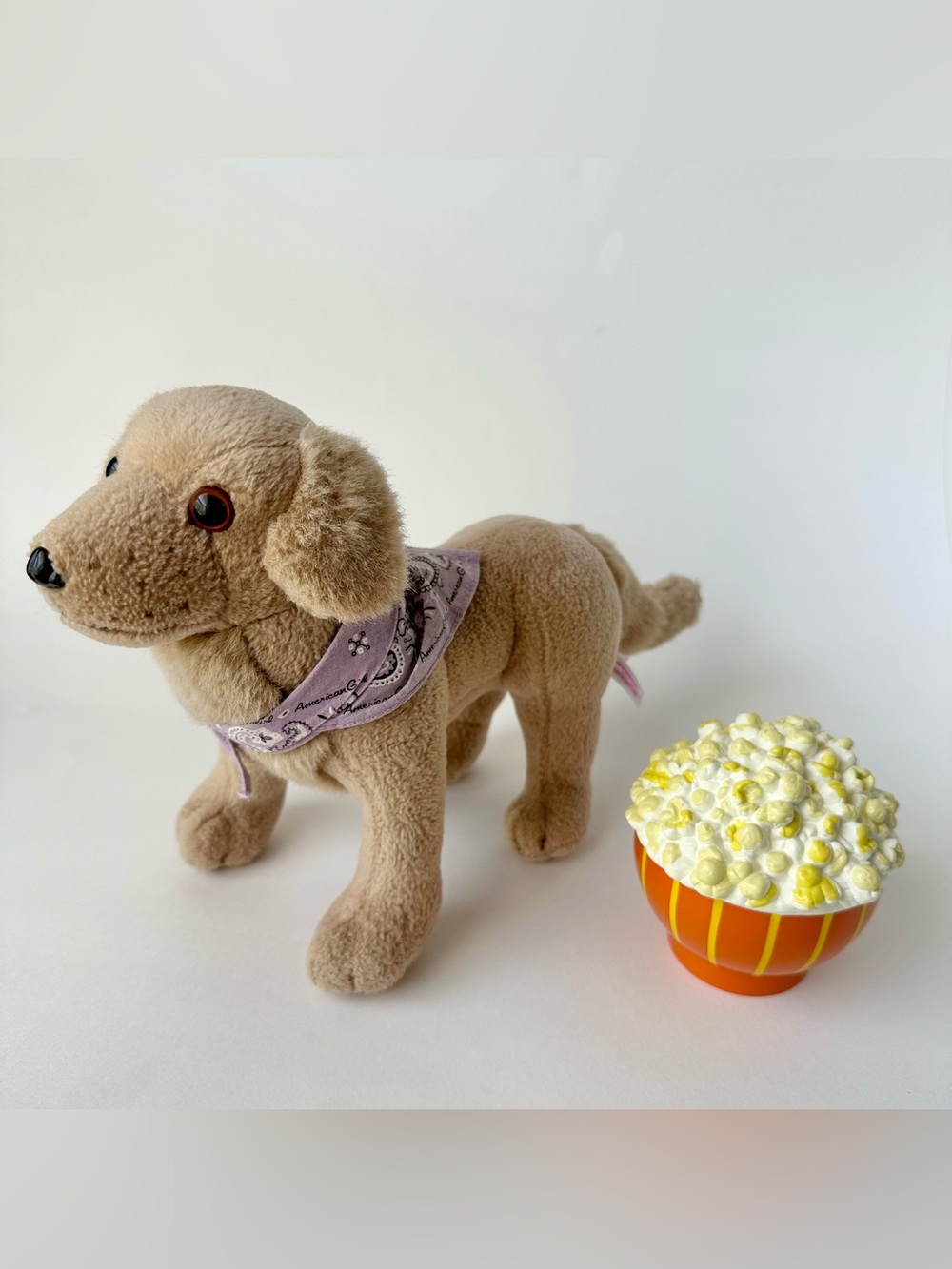 American Girl Dog and Popcorn Accessory